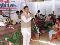 Dr. D. N. Shukla in environmental talk in the exhibition campus