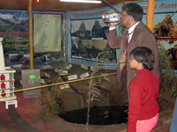 Prof. B. D. Tripathi, BHU in the exhibition