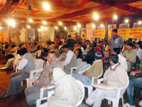 Ganga Exhibition - local people gathering in  a programme 'Enviro talk'