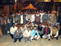 Group photo of Volunteers with Prof. Shukla