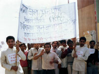 A rally marched on mela area to motivate local people